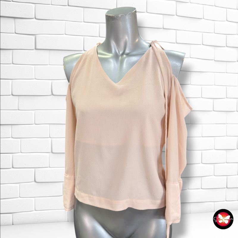 Blusa con hombros descubiertos  color Nude Talla 34 (6UK)