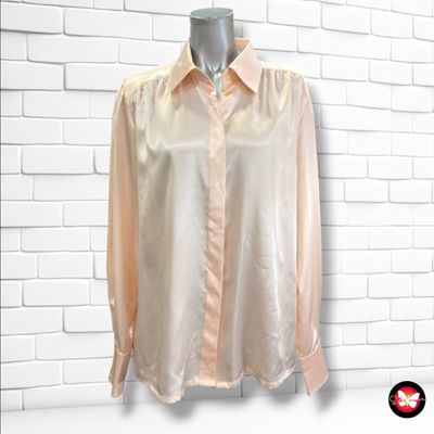 **HOY** Camisa de manga larga satinada YOUR SIXTH SENSE color Salmón Talla 44