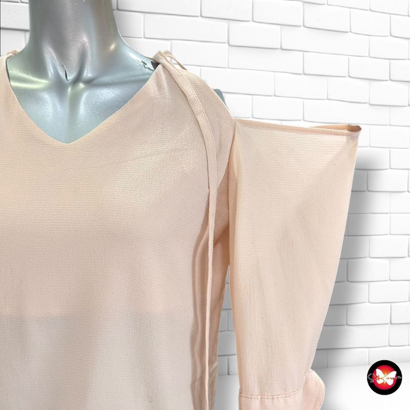 Blusa con hombros descubiertos  color Nude Talla 34 (6UK)