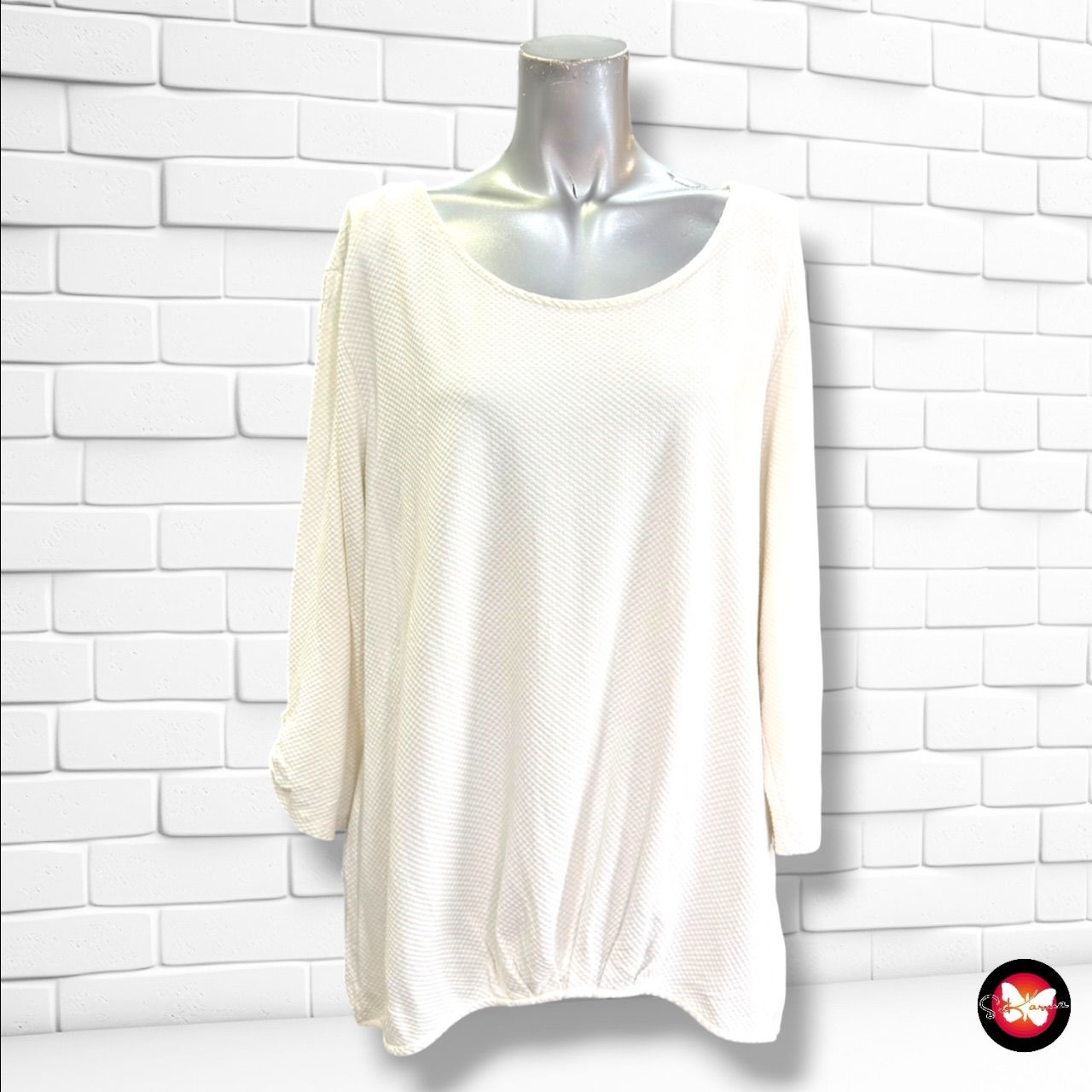 **HOY** Sudadera finita MULTIBLU color Blanco roto Talla 46