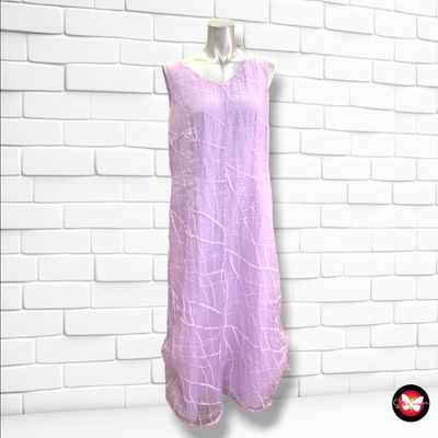 **HOY** Vestido largo de gasa color Lila Talla 44 (pequeña)