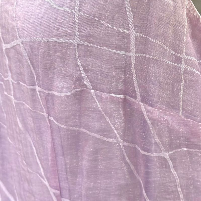 **HOY** Vestido largo de gasa  color Lila Talla 44 (pequeña)