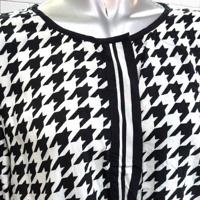 **HOY** Camisa estampado pata de gallo STREET ONE color Negro y blanco Talla 36