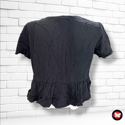 **HOY** Blusa cropped con nudo ASOS color Negro Talla 38