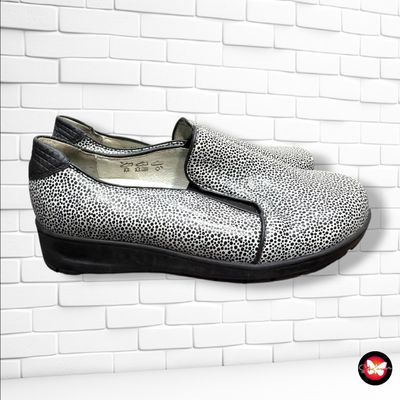 **HOY** Zapatos de piel color Negro y gris Talla Calzado 37 (4UK)