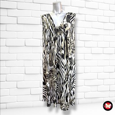 **HOY** Vestido tipo batita color Blanco, beige y negro Talla 2XL