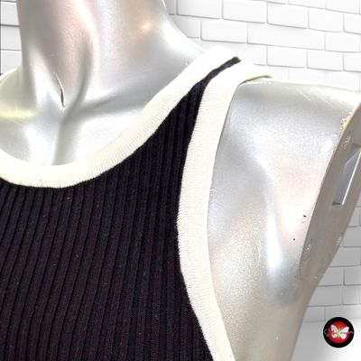 **HOY** Vestido de punto DIVIDED color Negro y blanco Talla S
