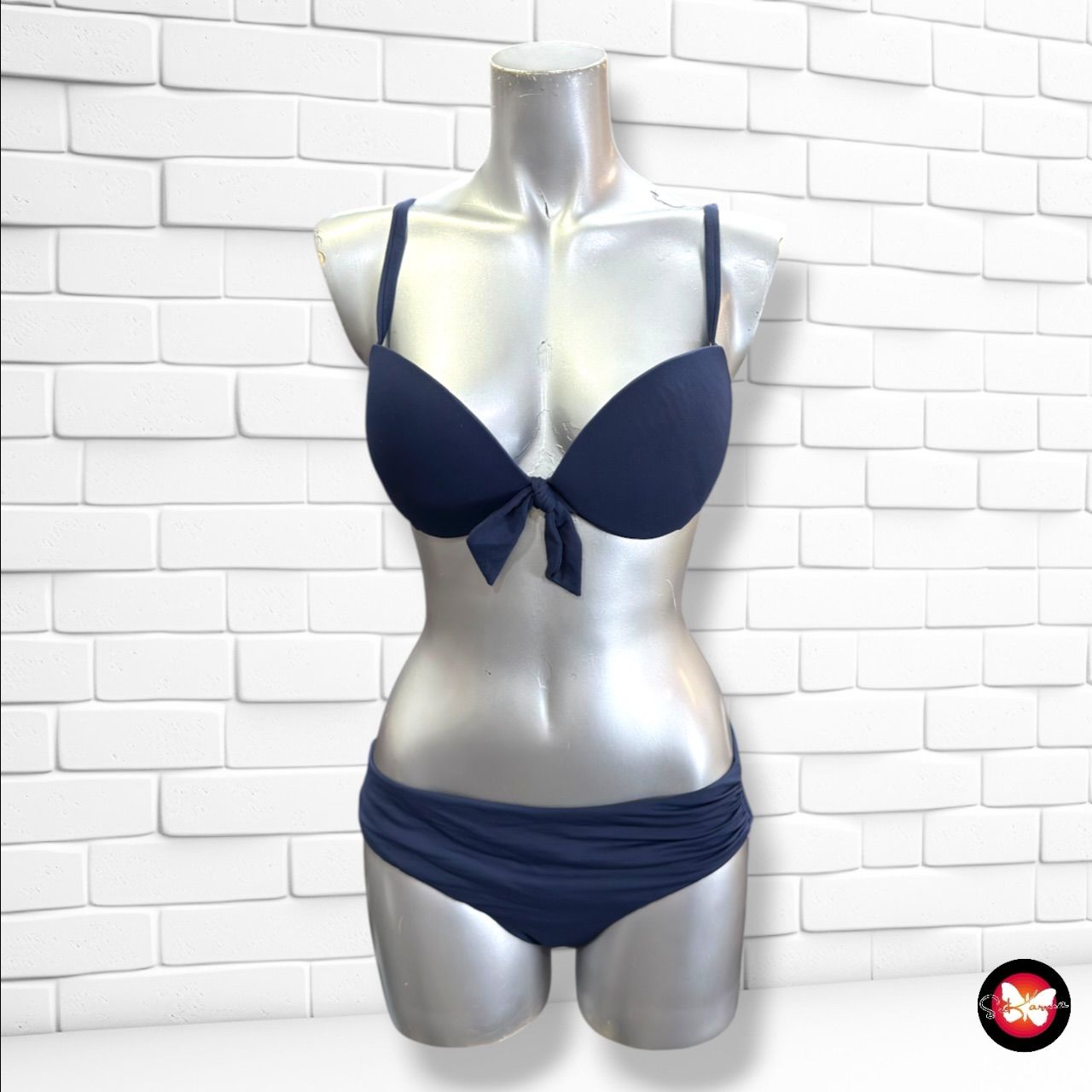 **HOY** Bikini con pecho armado CALZEDONIA color Azul marino Talla S/M