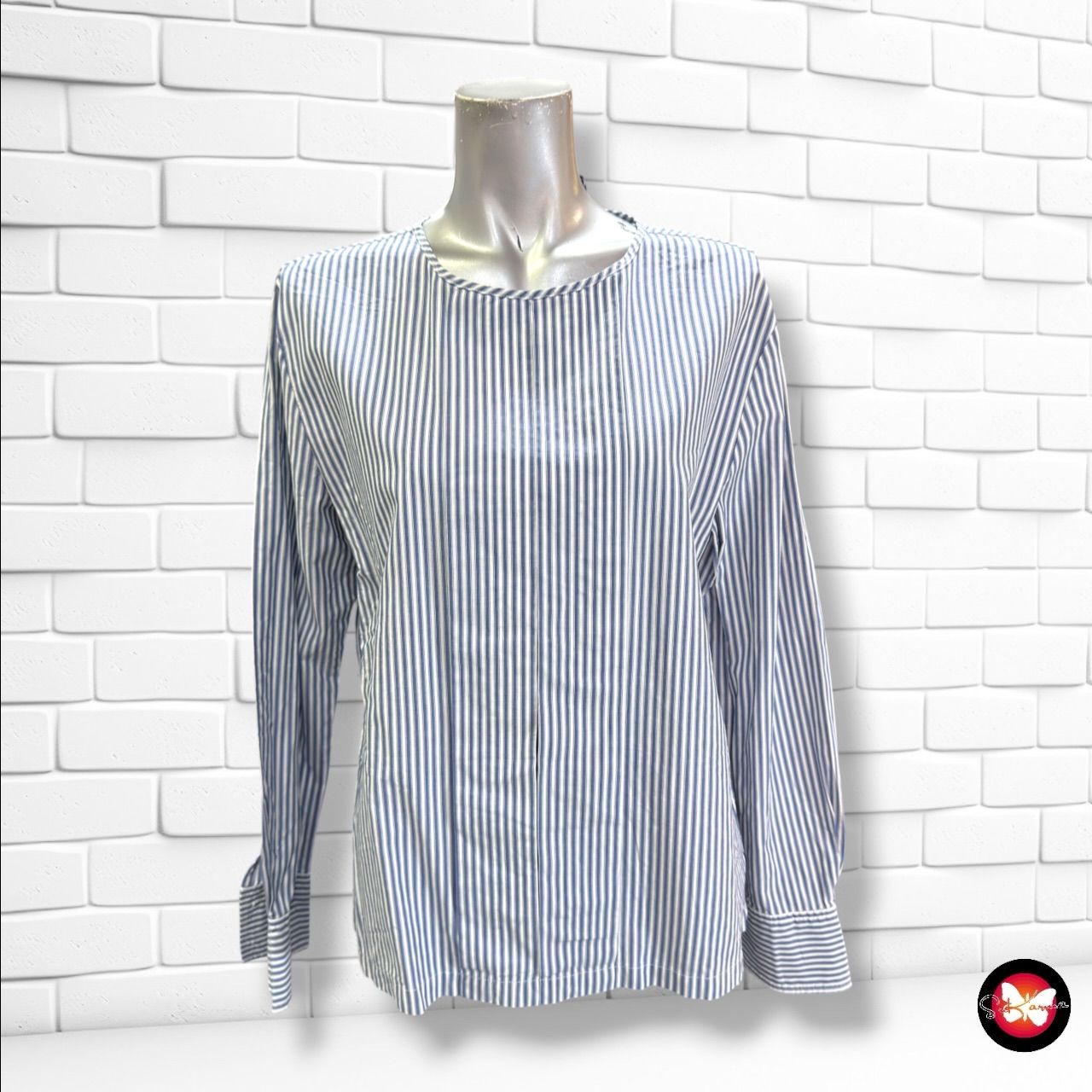 **HOY** Blusa de rayitas GANT color Azul y blanco Talla 38