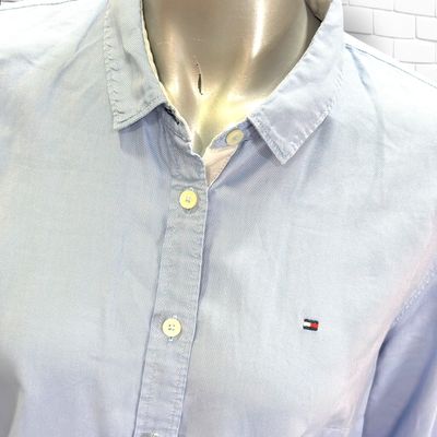 **HOY** Camisa de manga larga TOMMY HILFIGER color Celeste Talla 36 (6 USA)