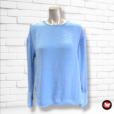 **HOY** Blusa MANGO color Celeste Talla XS