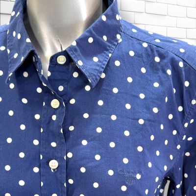 **HOY** Camisa de manga larga GANT color Azul y blanco Talla 40