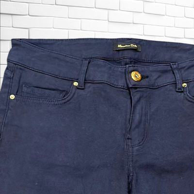 **HOY** Pantalón vaquero MASSIMO DUTTI color Azul marino Talla 38 (pequeña)