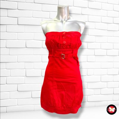 **HOY** Vestido palabra de honor color Rojo Talla S