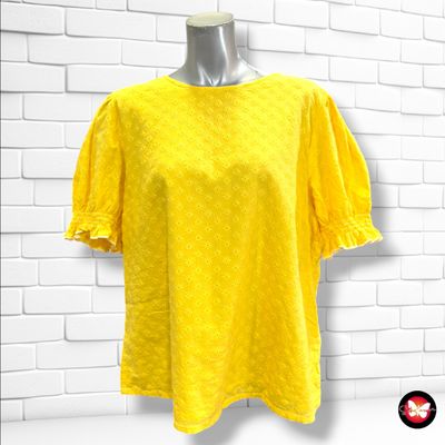 **HOY** Blusa de mangas abullonadas TCHIBO color Amarillo Talla 42 (grande)