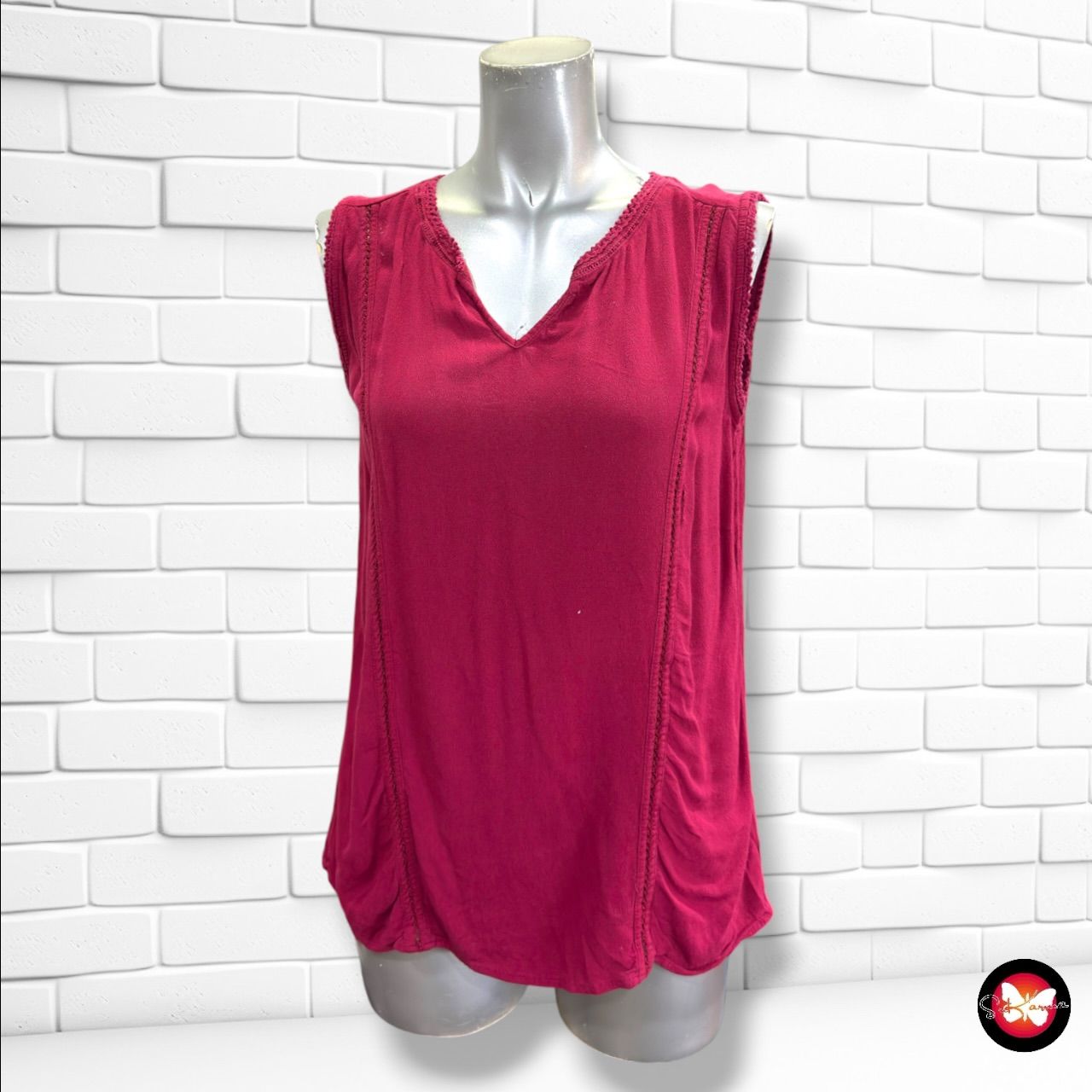 **HOY** Blusa sin mangas S.OLIVER color Granate Talla S