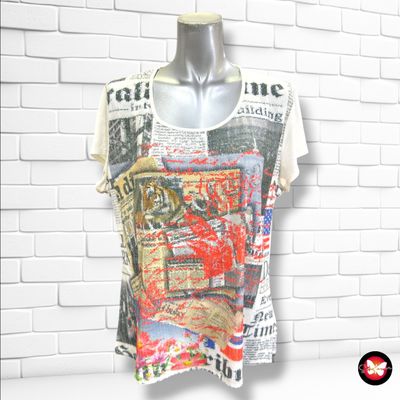 **HOY** Blusa con lentejuelas color Blanco y varios Talla ÚNICA