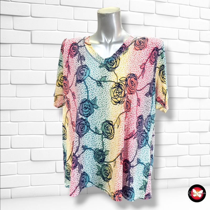 Blusa de manga corta  color Varios Talla XL