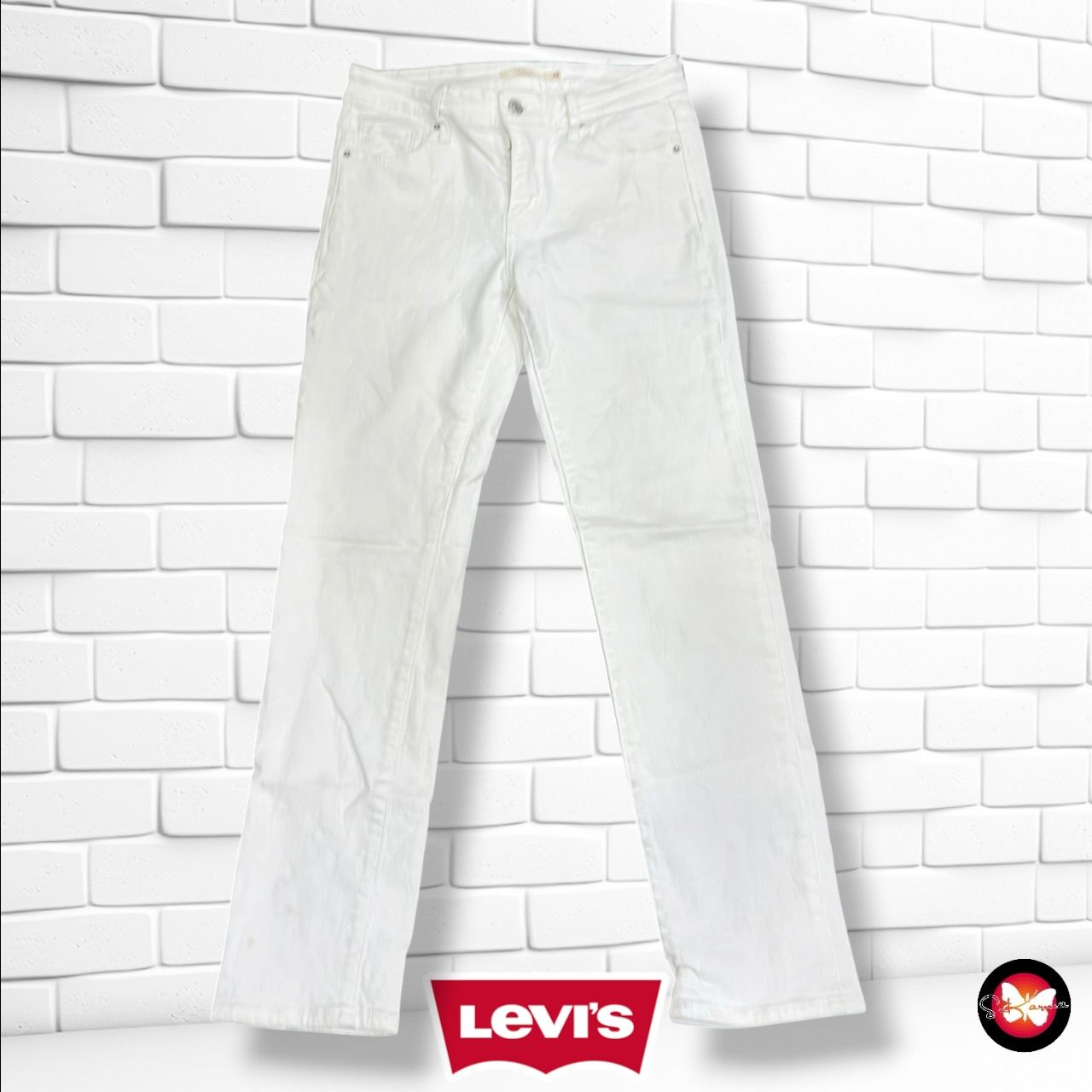 **HOY** Pantalón 712 SLIM LEVI’S color Blanco Talla S (W26)