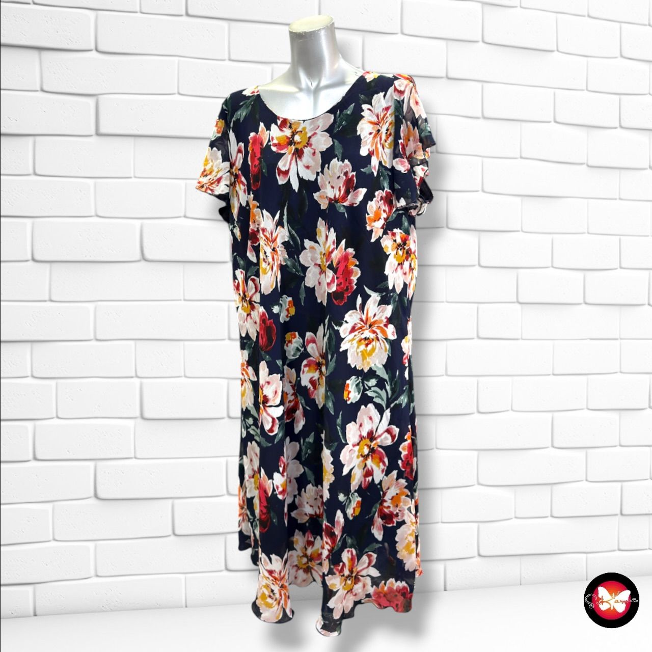 **HOY** Vestido midi de flores  color Varios Talla 3XL
