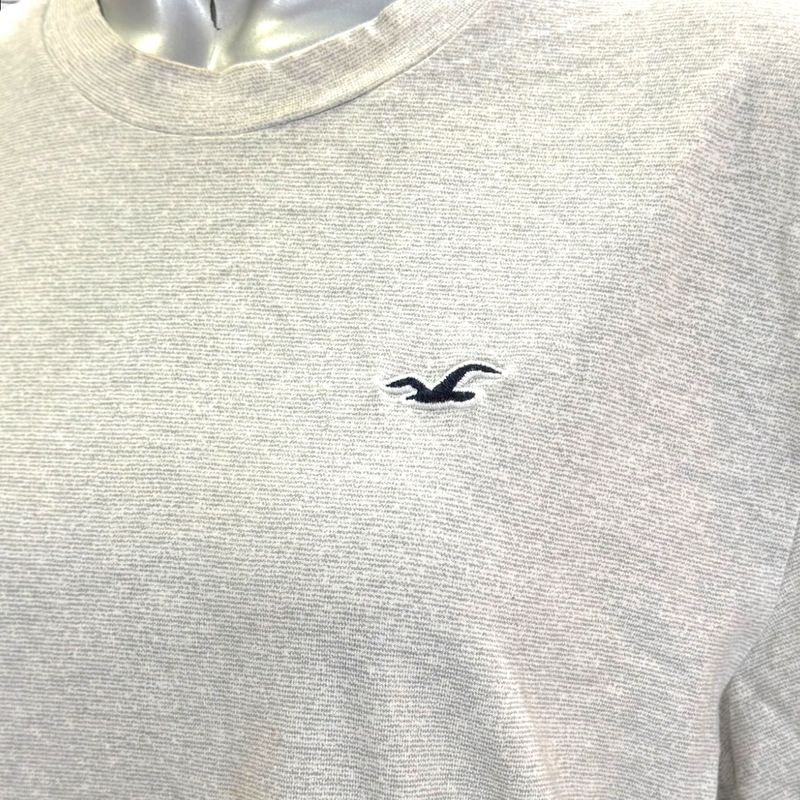 Camiseta de manga corta HOLLISTER color Gris Talla S (grande)