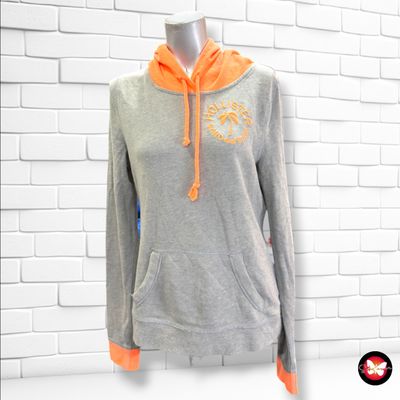 **HOY** Sudadera HOLLISTER color Gris y naranja Talla S