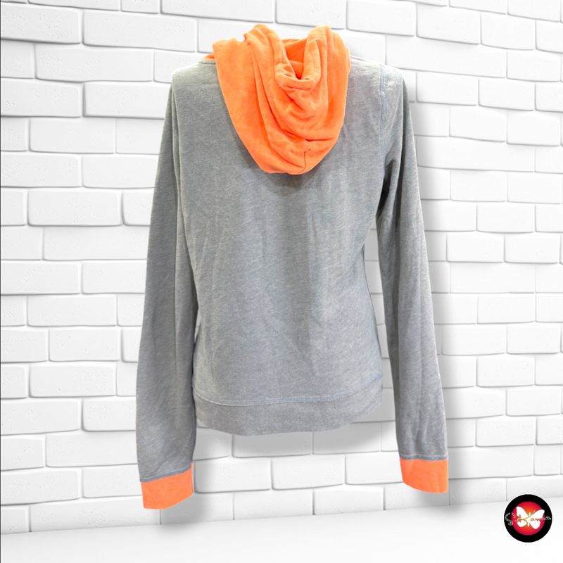 **HOY** Sudadera HOLLISTER color Gris y naranja Talla S