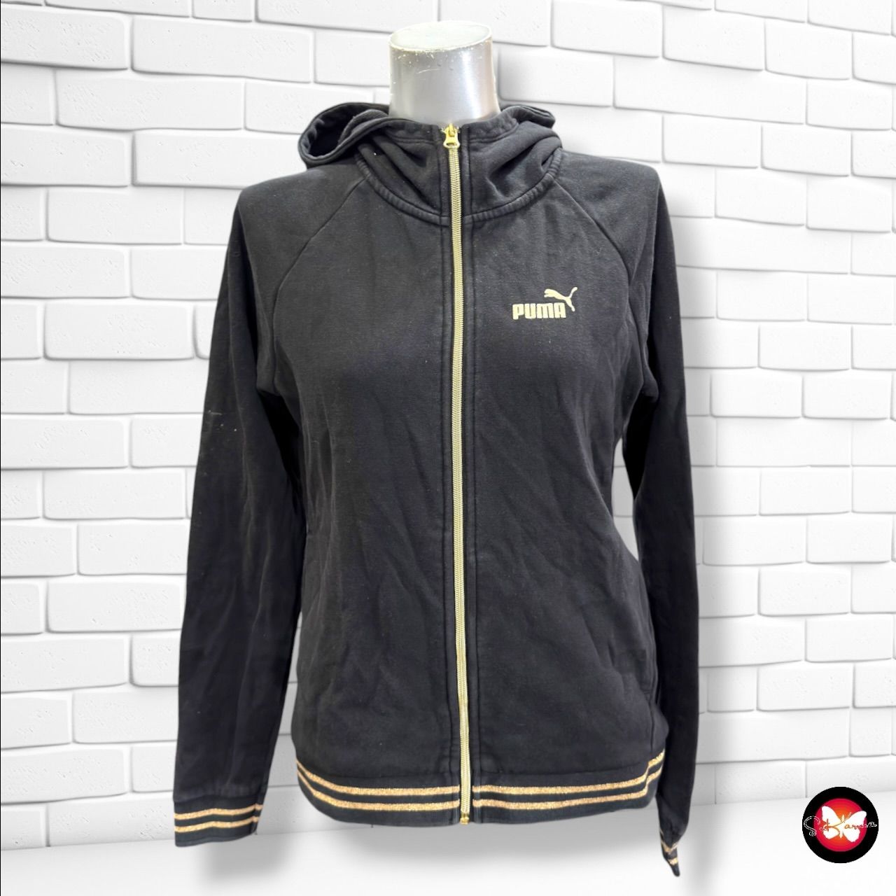 **HOY** Sudadera PUMA color Negro y dorado Talla M