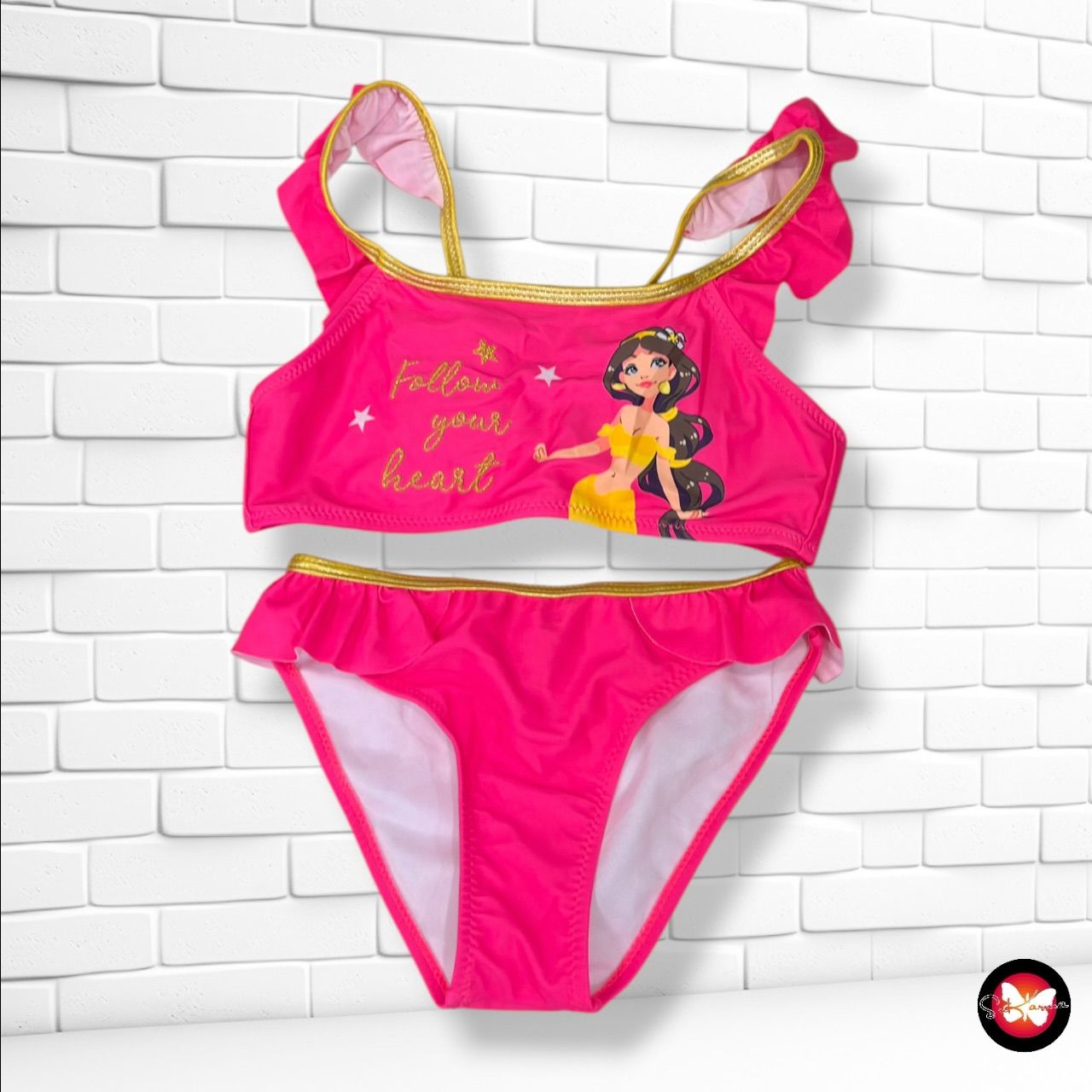 **HOY** Bikini infantil  color Fucsia Talla 8-10 AÑOS