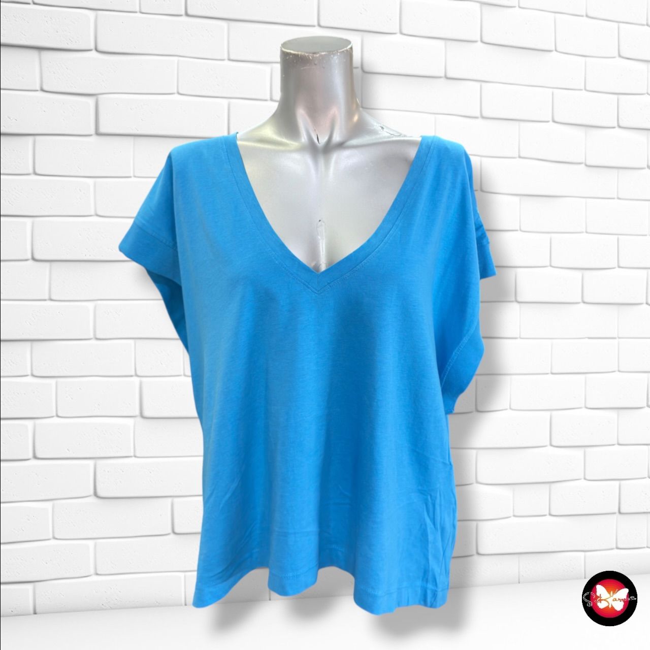 **HOY** Camiseta  sin mangas ZARA color Azul Talla L