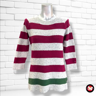 **HOY** Jersey de manga larga TOMMY HILFIGER color Gris, granate y verde Talla S
