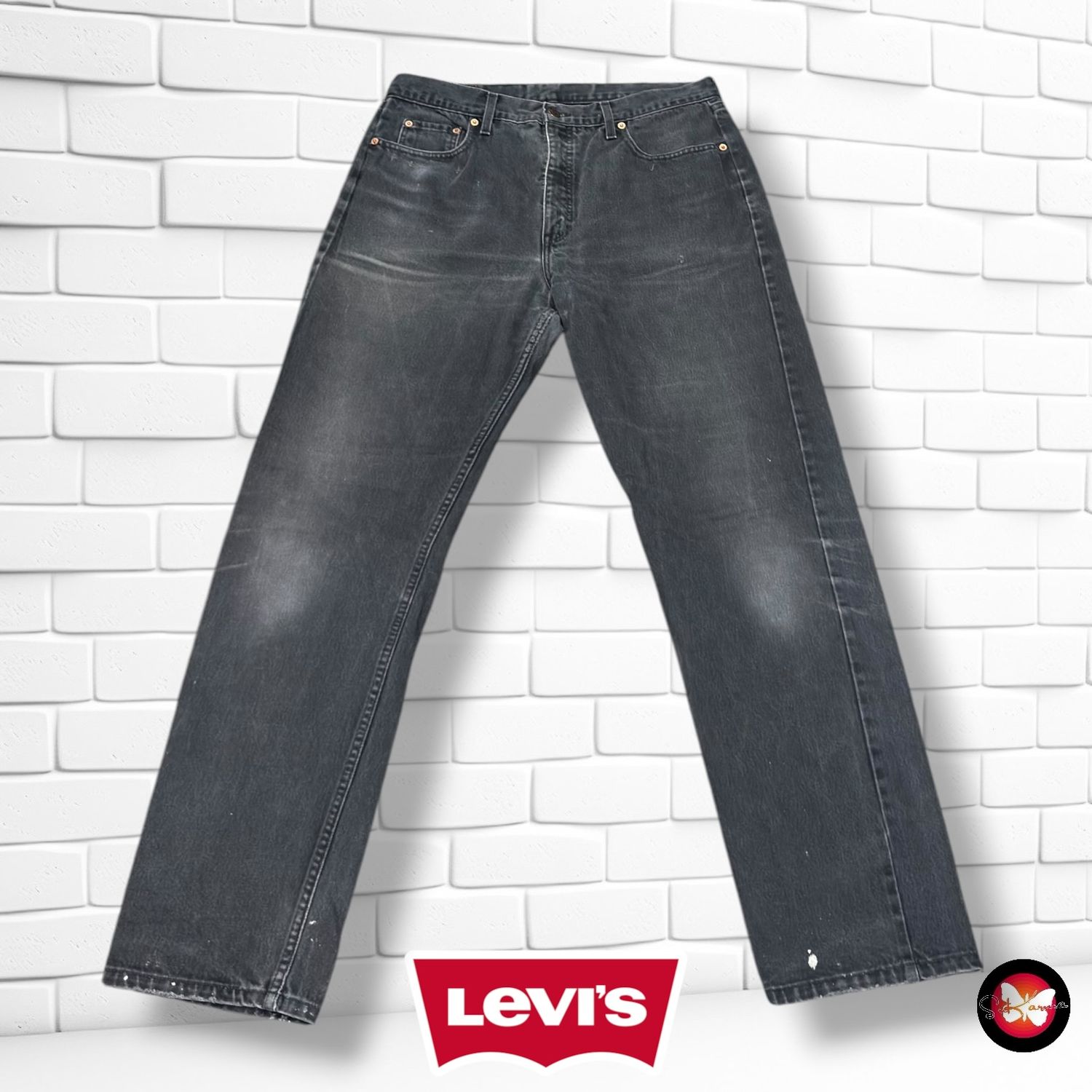 **HOY** Pantalón 615 LEVI’S color Negro vaquero Talla Hombre W38 L34