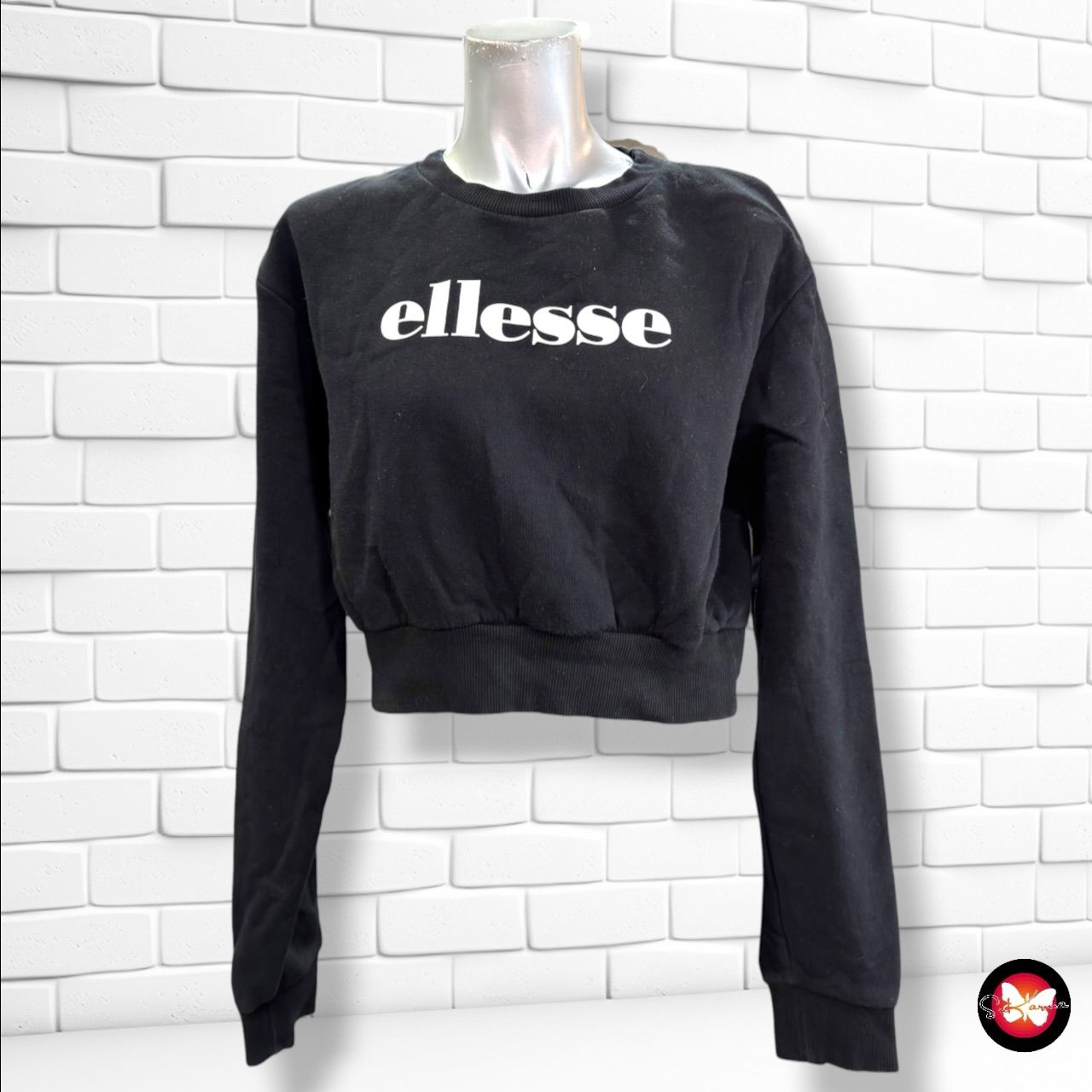 **HOY** Sudadera cropped ELLESSE color Negro Talla 38
