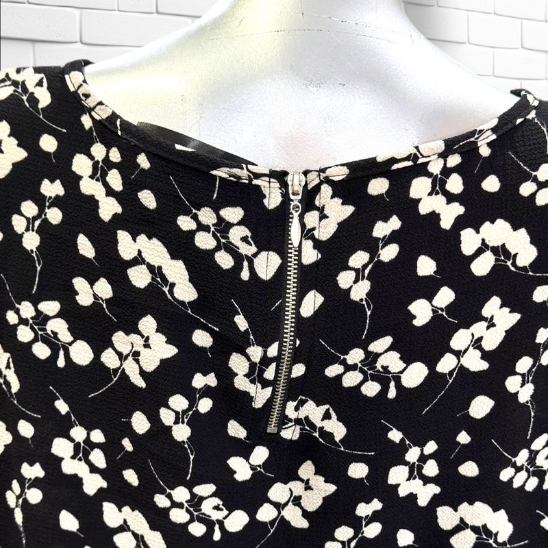 Blusa de manga corta KAPALUA color Negro y blanco Talla 44