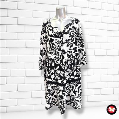 **HOY** Vestido blusón GINA BENOTTI color Negro y blanco Talla 44/46