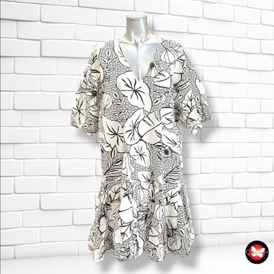 Vestido de manga corta MARC O’POLO color Blanco y negro Talla 38 (grande)