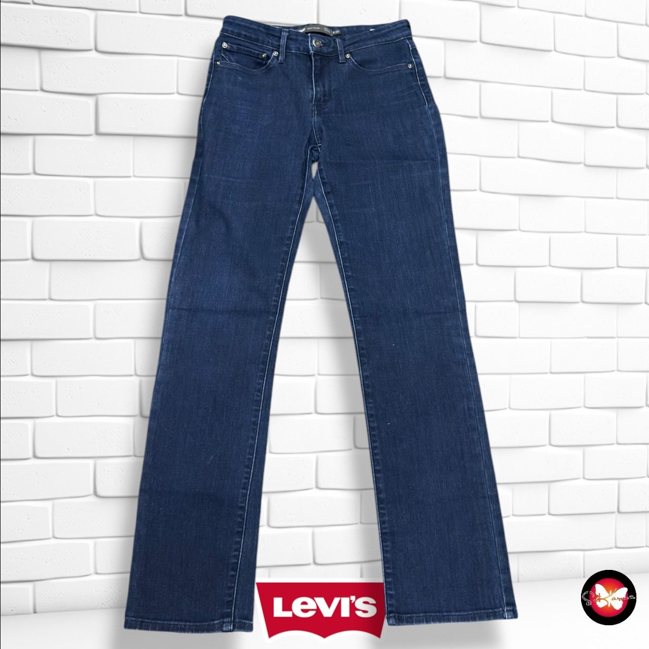 **HOY** Pantalón DEMI CURVE LEVI’S color Azul vaquero oscuro Talla S/M (W27)