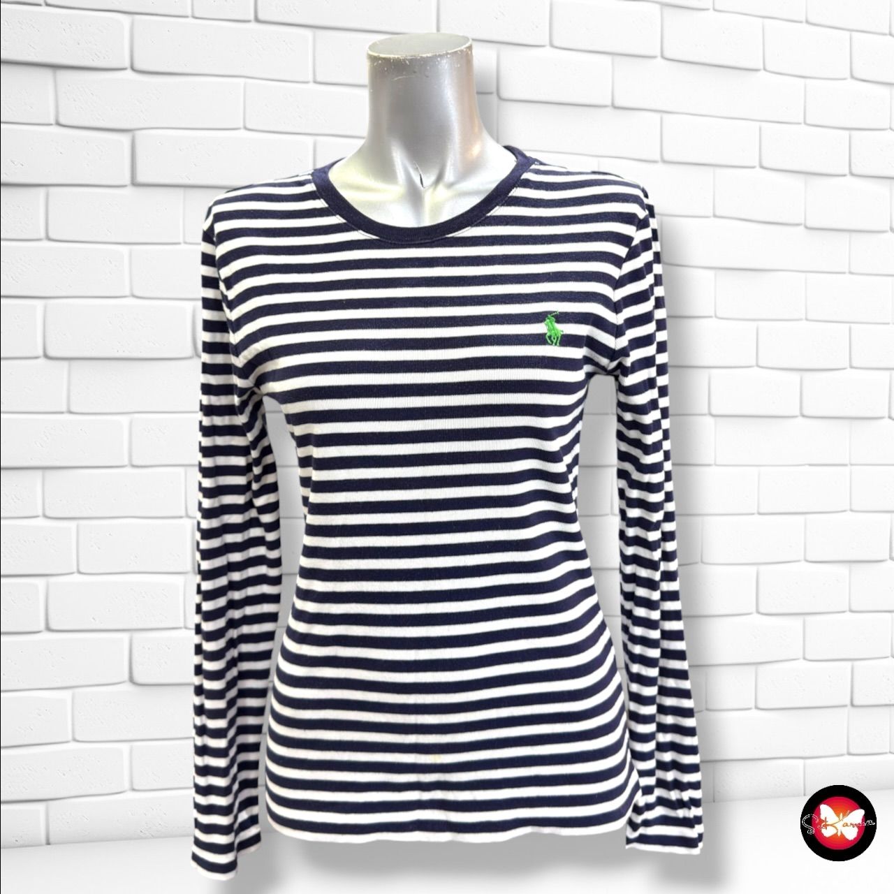 **HOY** Camiseta de manga larga de rayas POLO RALPH LAUREN color Azul marino y blanco Talla M