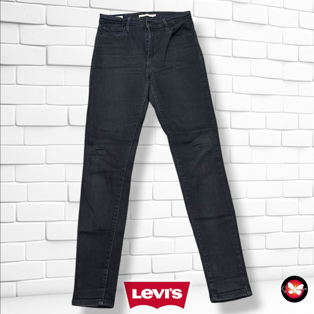 **HOY** Pantalón 720 HIGH RISE SUPER SKINNY LEVI’S color Negro vaquero Talla S/M (W27)