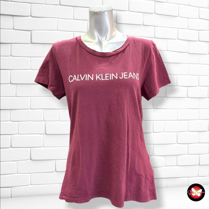**HOY** Camiseta de manga corta CALVIN KLEIN color Granate Talla L (pequeña)