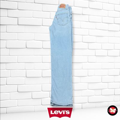 **HOY** Pantalón RIBCAGE STRAIGHT LEVI’S color Azul vaquero Talla XS (W24) (pequeña)