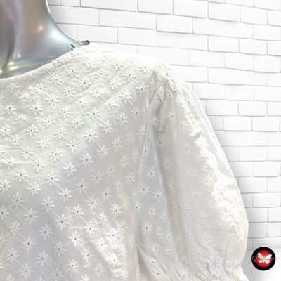 **HOY** Blusa de mangas abullonadas TCHIBO color Blanco Talla 44