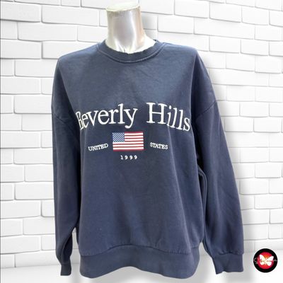 **HOY** Sudadera STRADIVARIUS color Azul marino Talla M