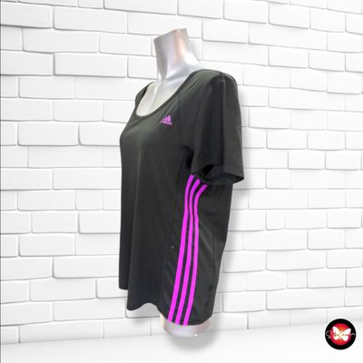 **HOY** Camiseta deportiva ADIDAS color Negro y morado Talla L