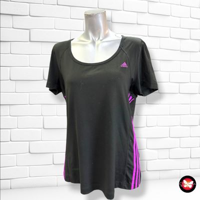 **HOY** Camiseta deportiva ADIDAS color Negro y morado Talla L