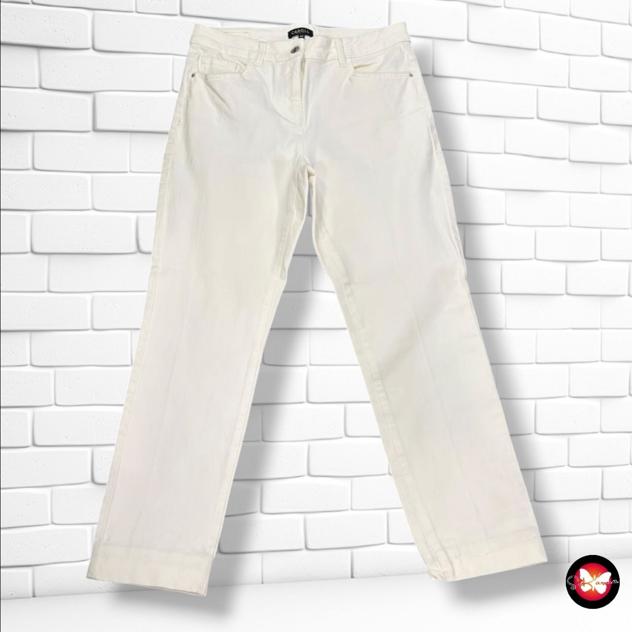 **HOY** Pantalón vaquero CAROLL color Hueso Talla 40