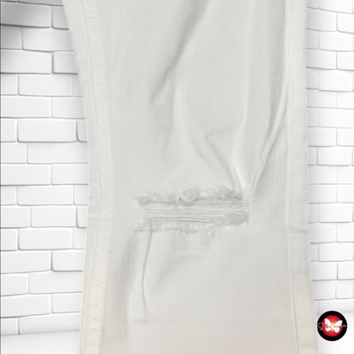 **HOY** Jeggings campana  color Blanco Talla 34 (grande)