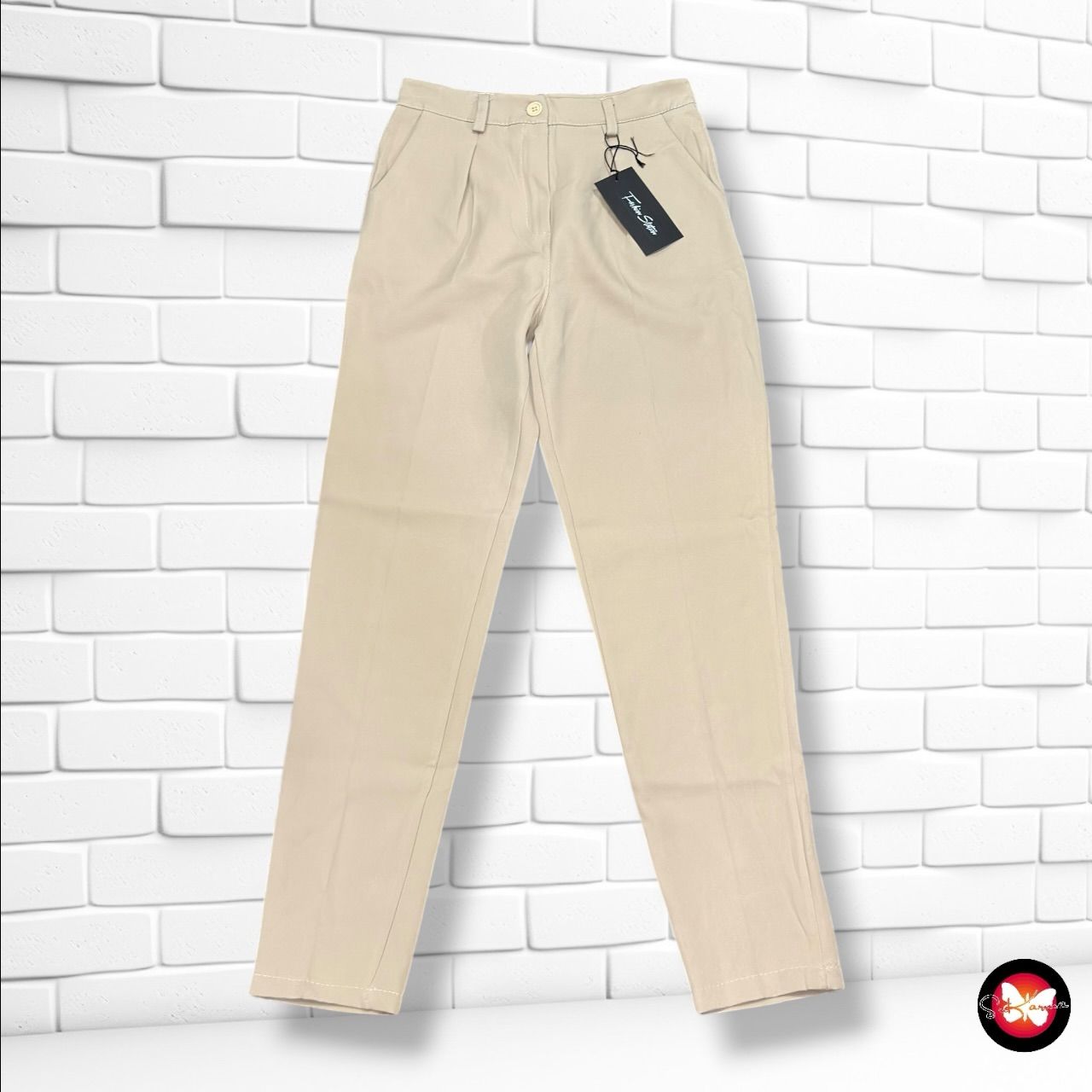 Pantalón de vestir color Camel Talla XS