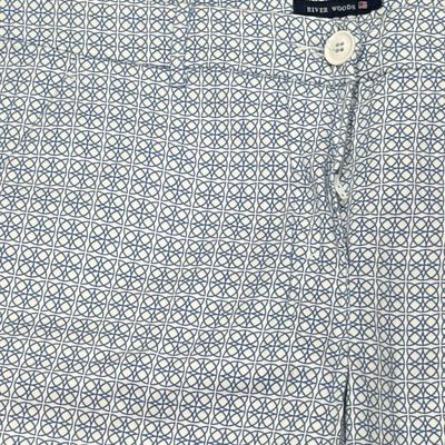 **HOY** Pantalón de vestir RIVER WOODS color Azul y blanco Talla XL