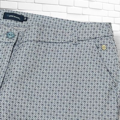 **HOY** Pantalón de vestir TERRE BLEUE color Azul y blanco Talla 44